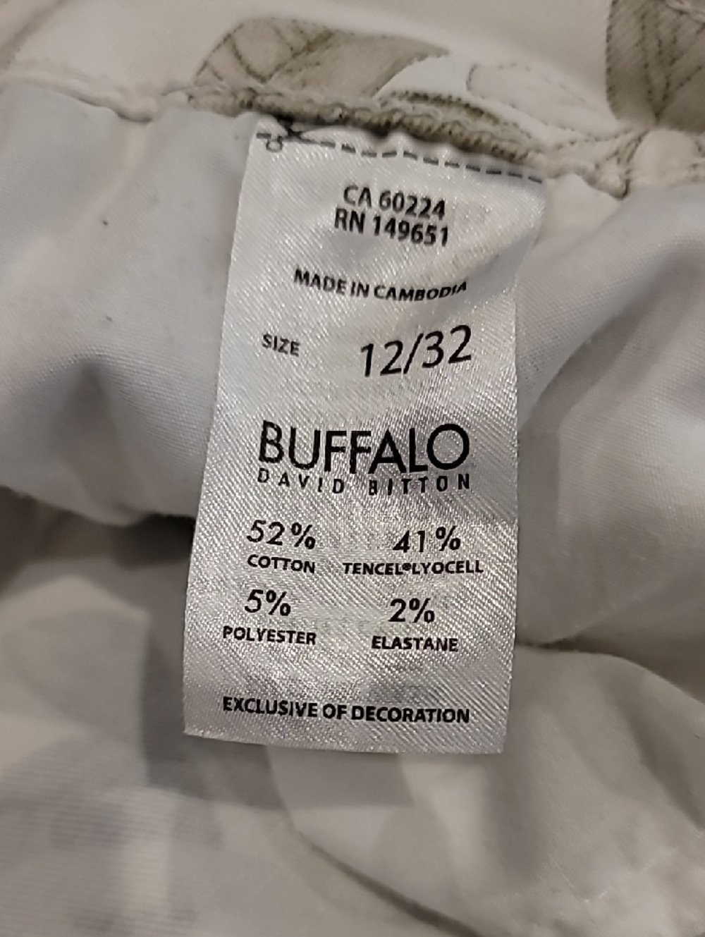 Buffalo David Bitton Havana High Rise Ankle Skinny Stretch Jeans White Gray 12 - Picture 12 of 12